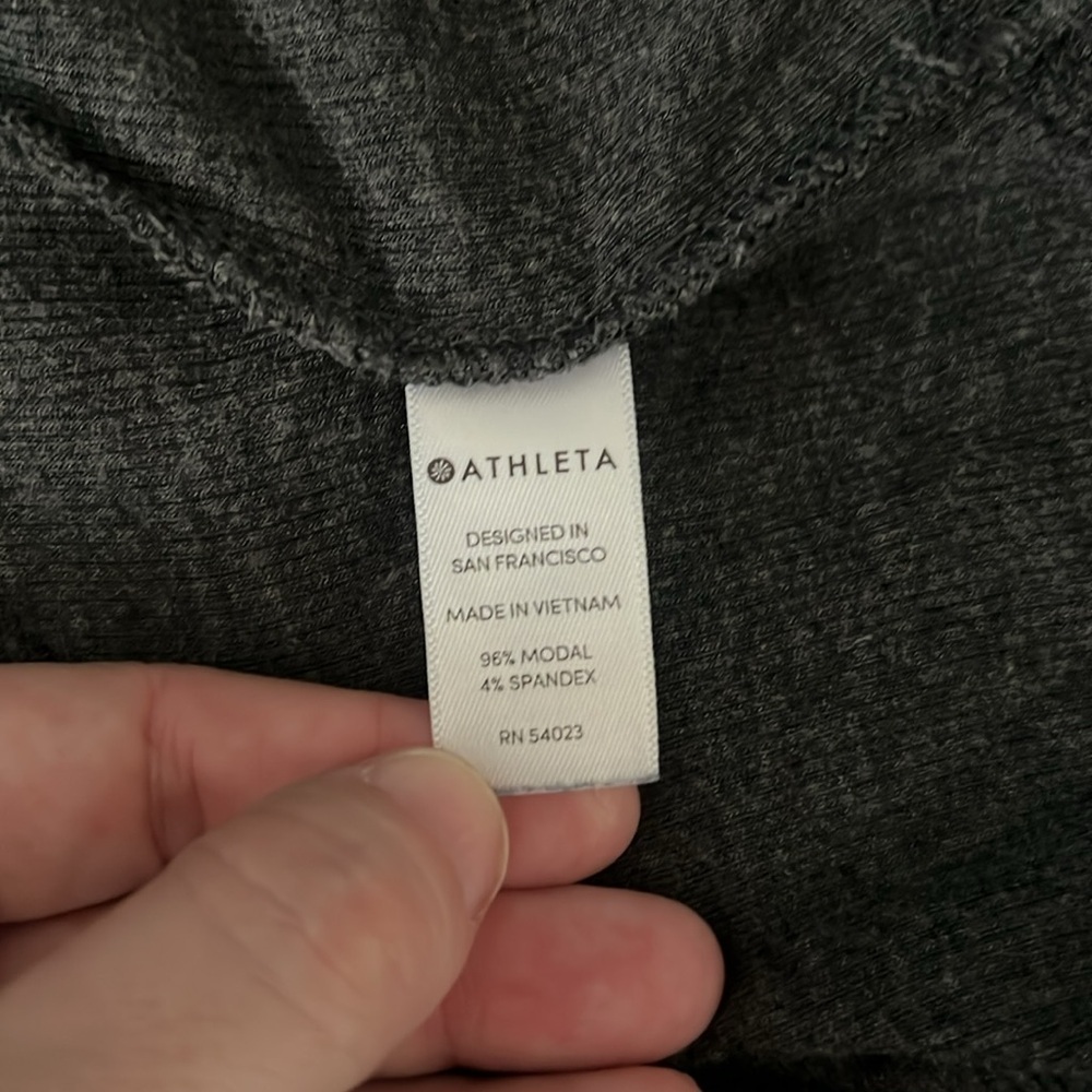 Athleta Revive Long Sleeve TShirt Gray Size Small - Picture 7 of 10